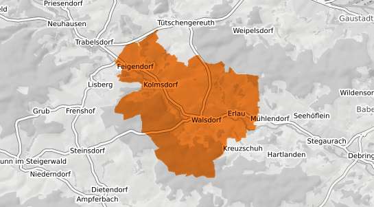 Mietspiegelkarte Walsdorf Oberfranken