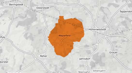 Mietspiegelkarte Wapelfeld