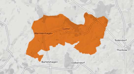 Mietspiegelkarte Warnkenhagen b. Teterow