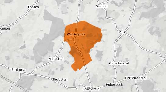 Mietspiegelkarte Warringholz