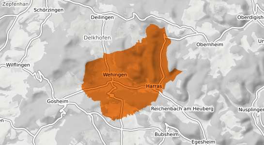Mietspiegelkarte Wehingen Wuerttemberg