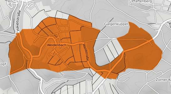 Mietspiegelkarte Weidenbach b. Gerolstein