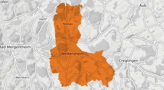 Mietspiegelkarte Weikersheim