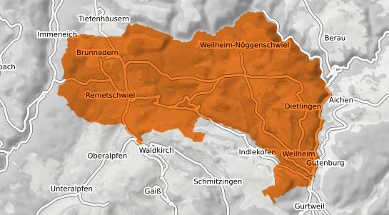 Mietspiegelkarte Weilheim Kr. Waldshut