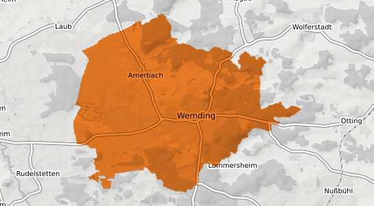 Mietspiegelkarte Wemding