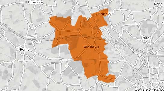 Mietspiegelkarte Wendeburg