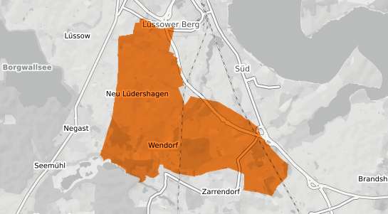 Mietspiegelkarte Wendorf b. Sternberg