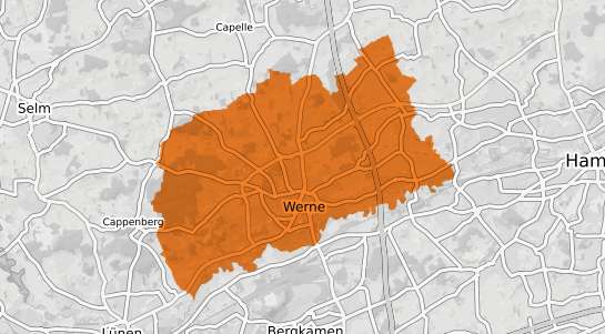 Mietspiegelkarte Werne