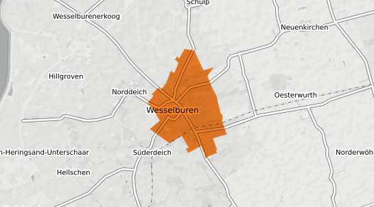 Mietspiegelkarte Wesselburen