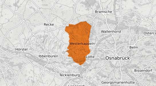 Mietspiegelkarte Westerkappeln