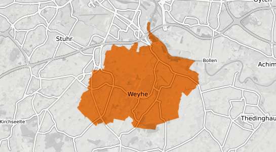 Mietspiegelkarte Weyhe b. Bremen