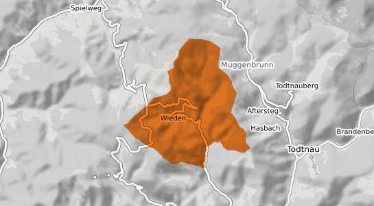 Mietspiegelkarte Wieden Schwarzwald