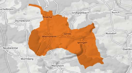 Mietspiegelkarte Wiernsheim
