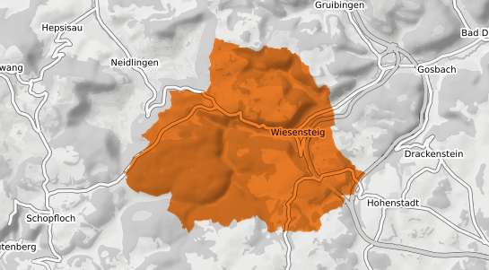 Mietspiegelkarte Wiesensteig