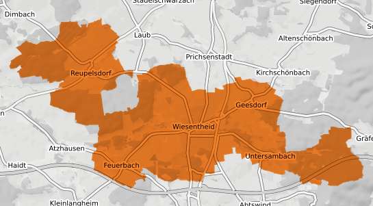 Mietspiegelkarte Wiesentheid