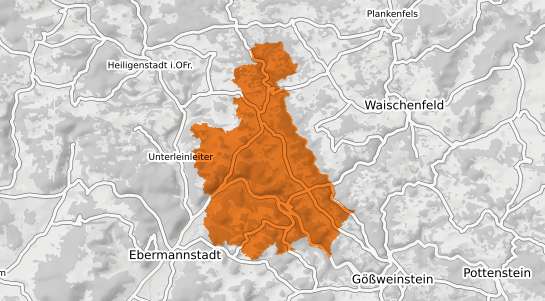 Mietspiegelkarte Wiesenttal Fraenkische Schweiz