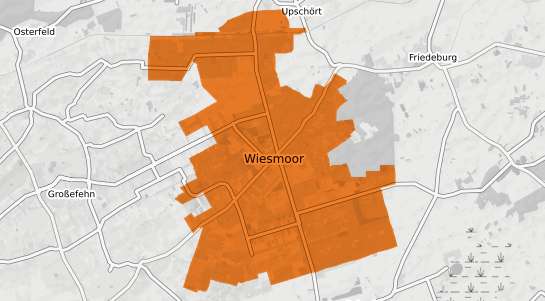Mietspiegelkarte Wiesmoor