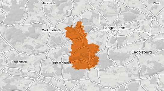 Mietspiegelkarte Wilhermsdorf