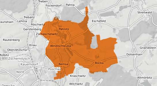 Mietspiegelkarte Windischleuba