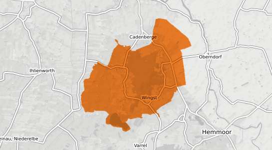 Mietspiegelkarte Wingst