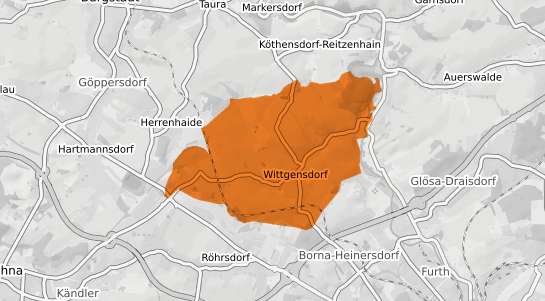 Mietspiegelkarte Wittgensdorf b. Chemnitz, Sachsen