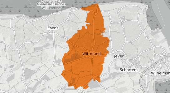 Mietspiegelkarte Wittmund