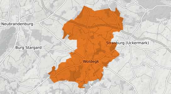 Mietspiegelkarte Woldegk