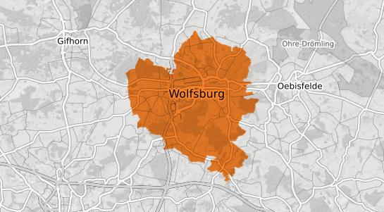 Mietspiegelkarte Wolfsburg