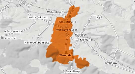 Mietspiegelkarte Wolkramshausen