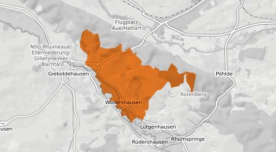 Mietspiegelkarte Wollershausen