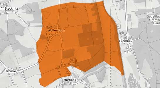 Mietspiegelkarte Woltersdorf Niedersachsen