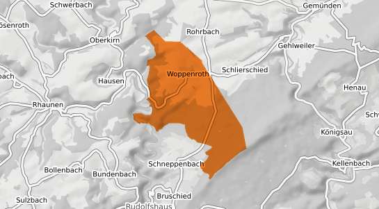 Mietspiegelkarte Woppenroth