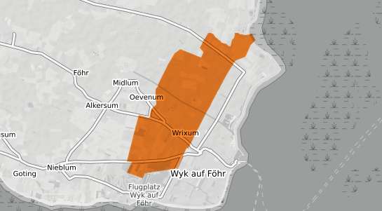 Mietspiegelkarte Wrixum