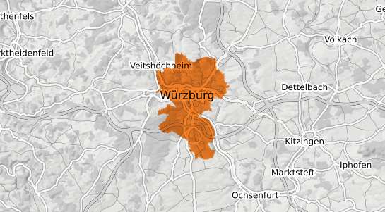 Mietspiegelkarte Würzburg
