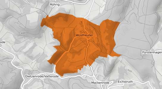 Mietspiegelkarte Wuestheuterode
