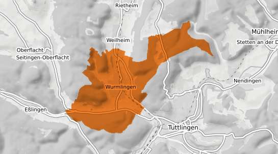 Mietspiegelkarte Wurmlingen b. Tuttlingen