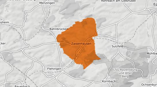 Mietspiegelkarte Zaisenhausen Baden