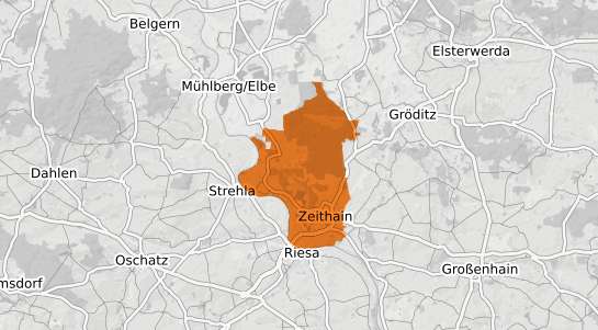 Mietspiegelkarte Zeithain