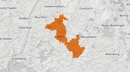 Mietspiegelkarte Zeitz Elster