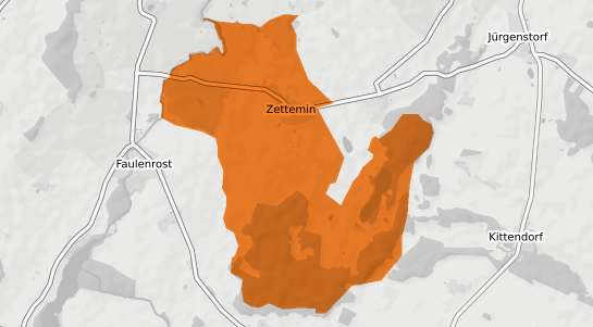 Mietspiegelkarte Zettemin