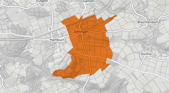 Mietspiegelkarte Zettingen