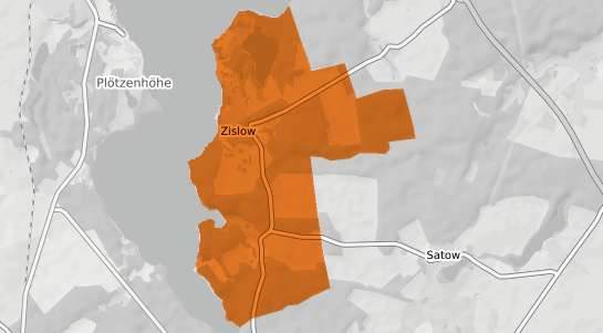 Mietspiegelkarte Zislow