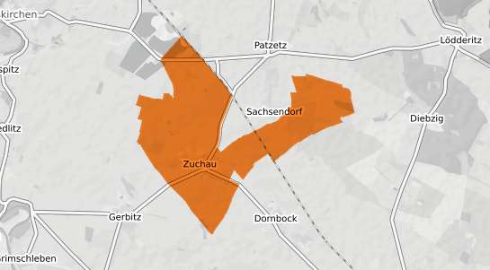 Mietspiegelkarte Zuchau