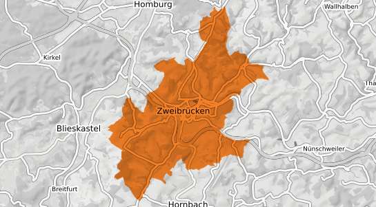 Mietspiegelkarte Zweibr&uuml;cken Pfalz