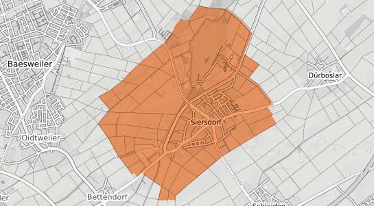 Mietspiegelkarte Aldenhoven Siersdorf
