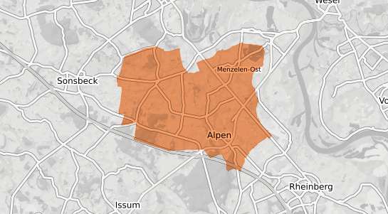 Mietspiegelkarte Alpen Alpen