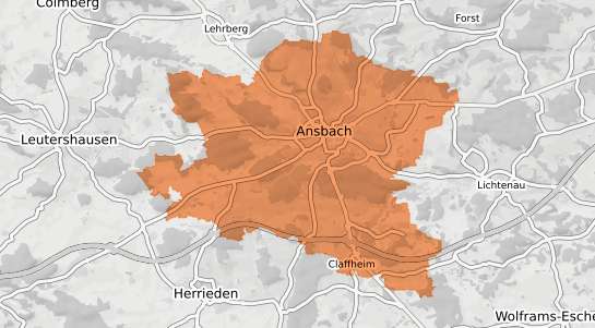 Mietspiegelkarte Ansbach Ansbach