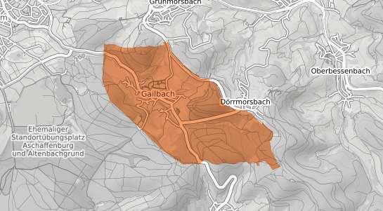 Mietspiegelkarte Aschaffenburg Gailbach