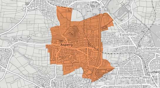 Mietspiegelkarte Asperg Asperg
