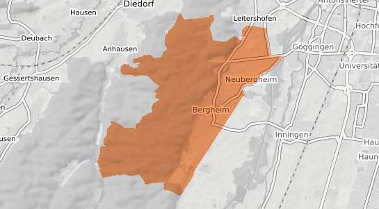 Mietspiegelkarte Augsburg Bergheim
